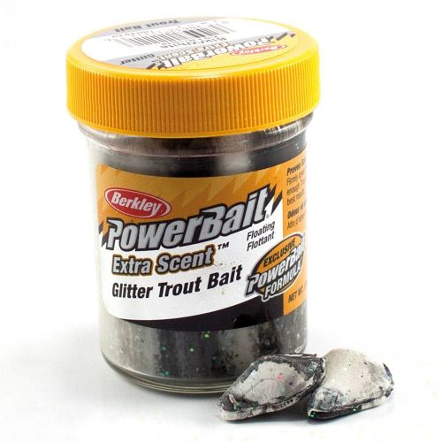 028632111116 - PowerBait med glimmer - BLACK / WHITE