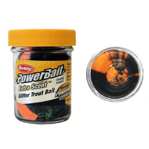 028632121924 - PowerBait med glimmer - BLACK / ORANGE