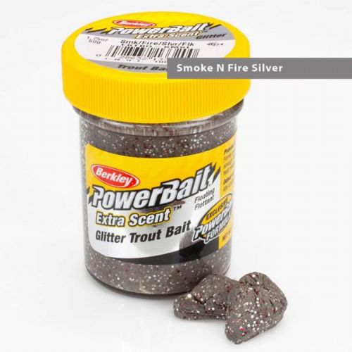 028632133200 - PowerBait med glimmer - SMOKE / FIRE