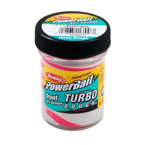 028632135549 - PowerBait med glimmer - BUBBLEGUM (lyserød / hvid) - GLOW 42% stærkere
Billedet nr.2 er taget med UV-lygte.