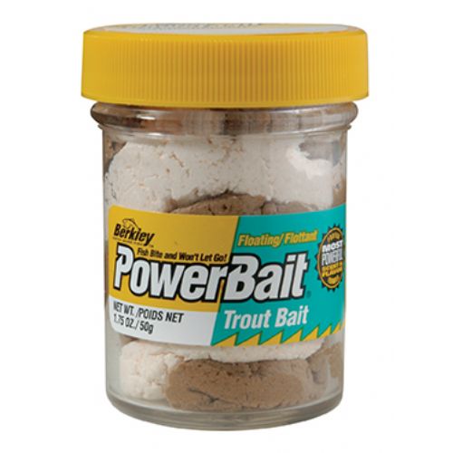 028632210673 - PowerBait med glimmer - BREAD CRUST (brun / hvid)