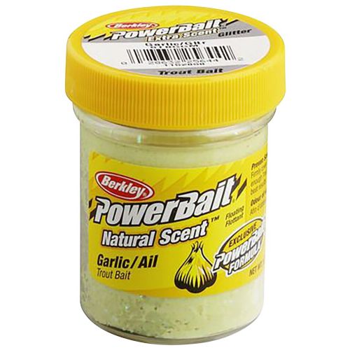 028632256442 - PowerBait med glimmer - GARLIC (sart grøn) med hvidløg ekstra scent