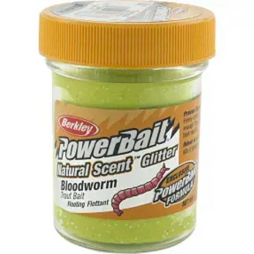 028632533772 - PowerBait med glimmer - CHARTREUSE med blodorm