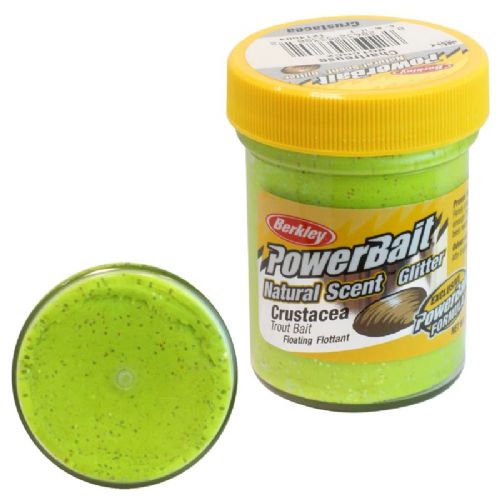 028632533802 - PowerBait med glimmer - CHARTREUSE med crustacea