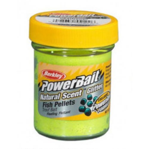 028632551226 - PowerBait med glimmer - CHARTREUSE med fish pellet