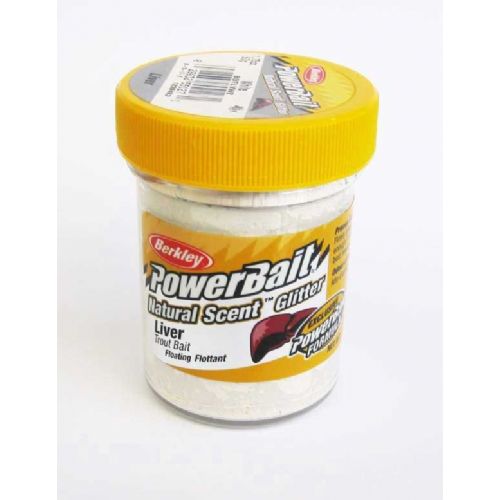 028632551271 - PowerBait med glimmer - WHITE med lever