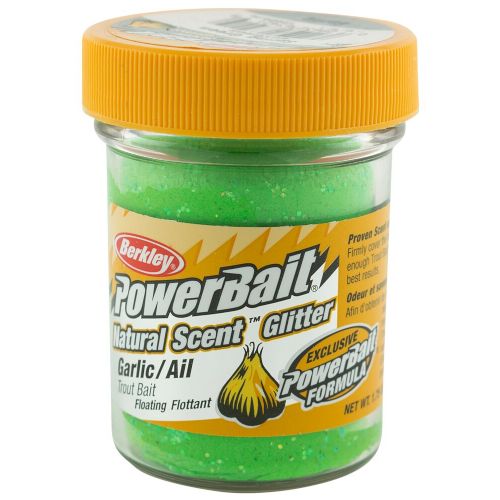 028632634219 - PowerBait med glimmer - SPRING GREEN med hvidløg