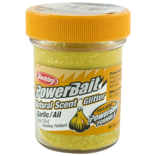 028632634233 - PowerBait med glimmer - SUNSHINE YELLOW med hvidløg