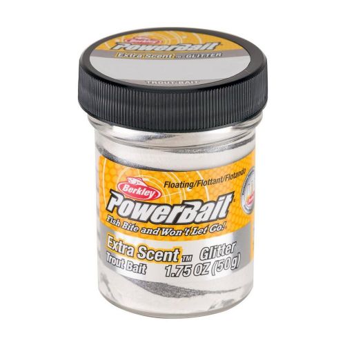 028632793411 - PowerBait med glimmer - SILVER VEIN (sølv / hvid)