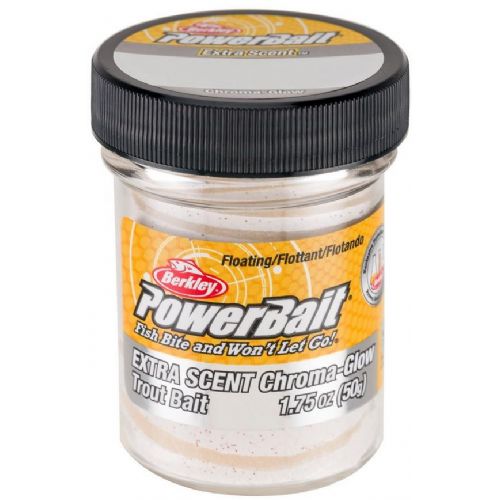 028632793428 - PowerBait med glimmer - MALLOW GLOW red flakes