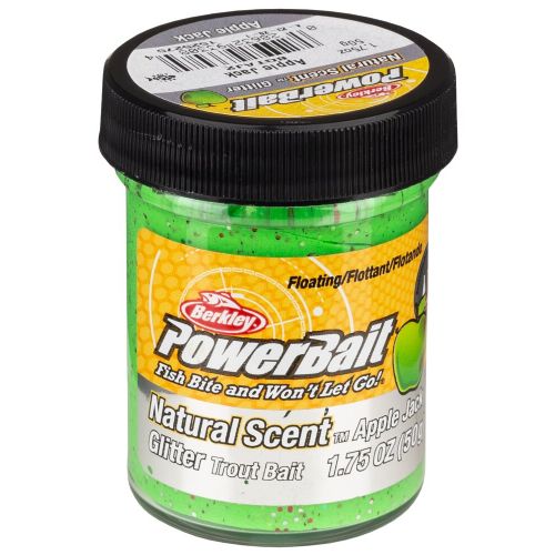 028632933084 - PowerBait med glimmer - APPLE JACK (grøn)