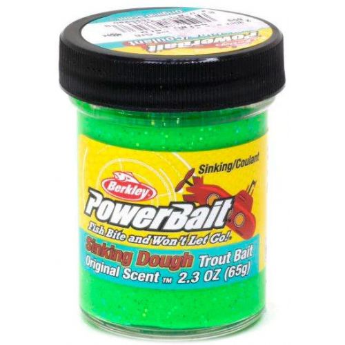 028632933138 - PowerBait med glimmer - SINKING SPRING GREEN LIME