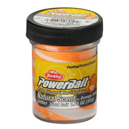 028632960509 - PowerBait med glimmer - ORANGE SODA