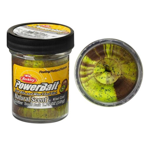 028632960516 - PowerBait med glimmer - KIWI COOL (grøn / brun / sort)