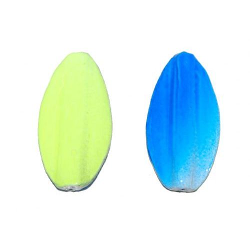 12705 - Trutta Flex Mini - 4 gram - Blå/Gul med glow - En nyhed indenfor individuel designet UL fiskegrej. Trutta Flex har den perfekte gang i vandet. Trutta Flex er totalt uimodståelig for de kendte sportsfisk som f.eks. regnbueørred. guldørred. Tigerørred. laks og havørred.<BR>Suveræn til Put & Take.