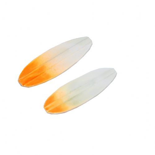 16007 - Trutta Flex Classic Slim - 8 gram - Hvid m/Orange Røv og glow på den ene side - En nyhed indenfor individuel designet UL fiskegrej. Trutta Flex har den perfekte gang i vandet. Trutta Flex er totalt uimodståelig for de kendte sportsfisk som f.eks. regnbueørred. guldørred. Tigerørred. laks og havørred.<BR>Suveræn til Put & Take.