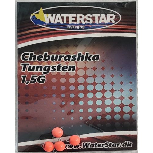 747191998357 - Waterstar Tungsten Cheburashka Head -  4 stk. - 1.5 gram