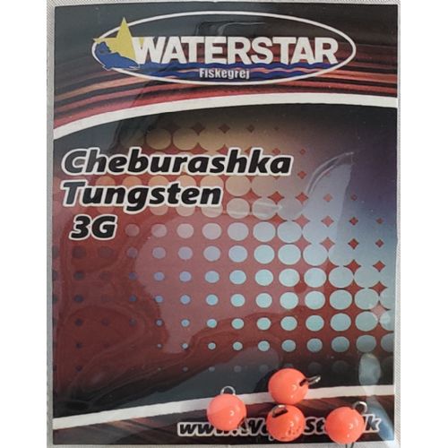 747191998371 - Waterstar Tungsten Cheburashka Head -  4 stk. - 3 gram