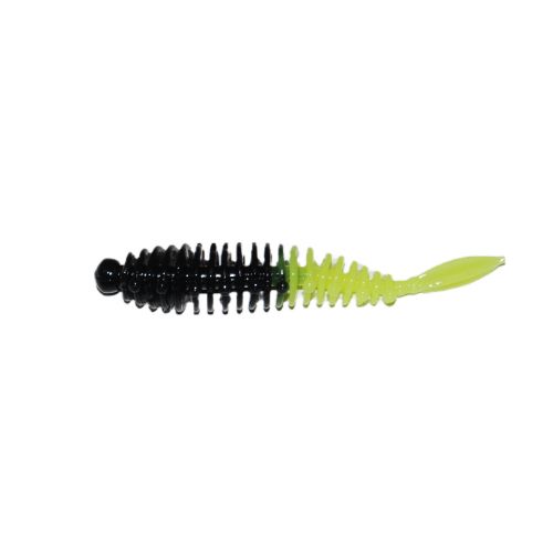 747191999361 - Waterstar - Rubber Baits - Model: Slim Lady - 5,5 cm - 10 stk. - Farve: Gul/Sort - Smag: Banan