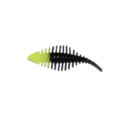 747191999644 - Waterstar - Rubber Baits - Model: Fat Boy junior - 3,5 cm - 10 stk. - Farve: Gul/Sort - Smag: Banan