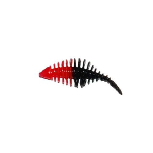 747191999682 - Waterstar - Rubber Baits - Model: Fat Boy junior - 3,5 cm - 10 stk. - Farve: Rød/Sort - Smag: Banan