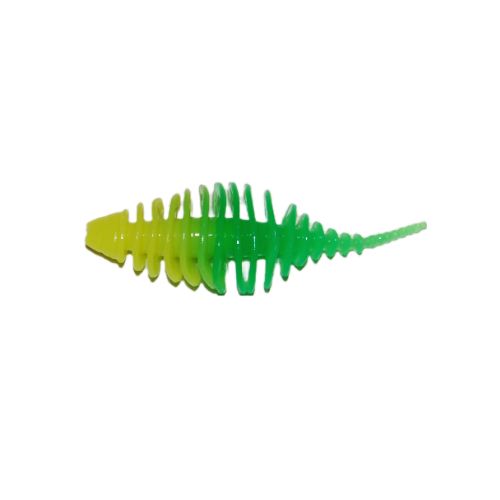 747191999880 - Waterstar - Rubber Baits - Model: Fat Boy - 4,5 cm - 10 stk. - Farve: Gul/Grøn - Smag: Banan